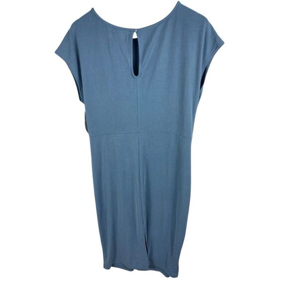 Nordstrom Rack NWT Side Knot Modal Blend Midi Dress In Blue Infinity Size M - Picture 6 of 6
